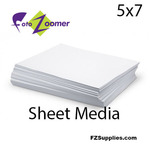FotoZoomer Premium GLOSS Finish Photo Paper 5" x 7" - 100 sheets