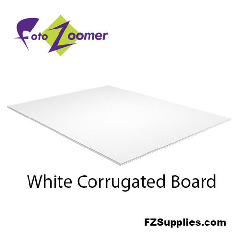 White Corrugated Board Panels for Signs - Yard Signs - Qty. 10