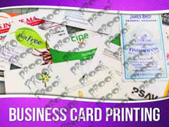 Business Card Printing Signage - Horizontal