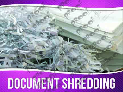 Document Shredding Signage - Horizontal