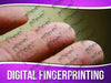 Digital Fingerprinting Signage - Horizontal