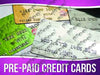 Pre-Paid Credit Cards Signage - Horizontal